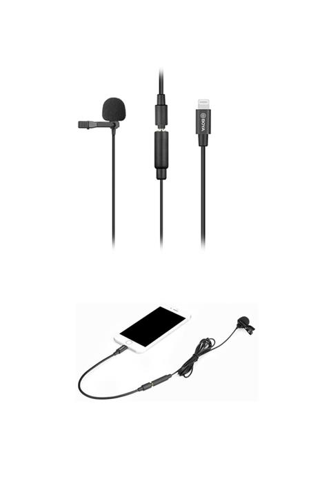 BOYA BY-M2, iPod Touch 6 Tablet İçin, Yaka Mikrofonu