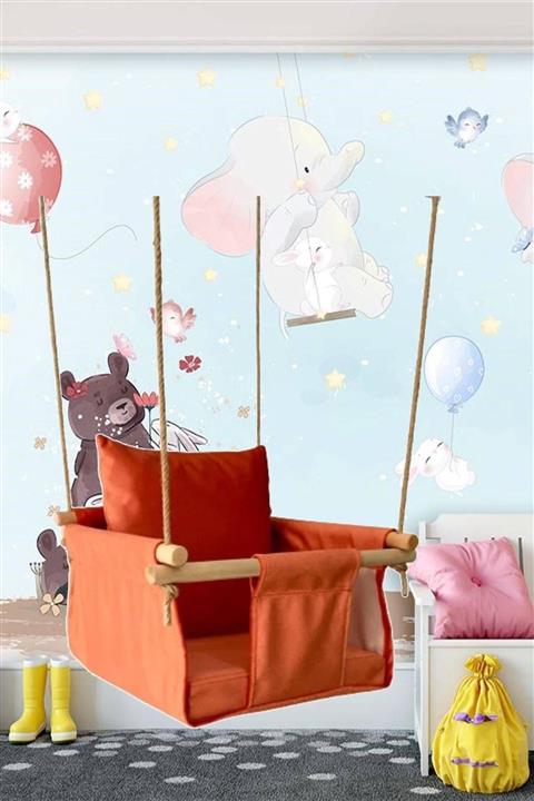 Nisahometeks Taytüyü Çocuk & Bebek Salıncağı (TURUNCU)