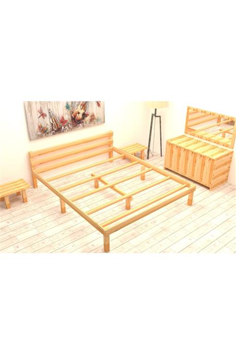 ToNe TasarıM Otto 160x200 Çift Kişilik Ahşap Yatak