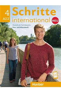 Hueber Yayınları Schritte International 4 Neu Kurs- Und Arbeitsbuch A2.2 Mit Cd Zum