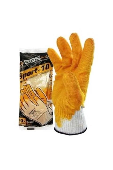 Sgs Sport Latex Kaplı Pamuk Eldiven 7211