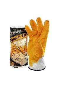 Sgs Sport Latex Kaplı Pamuk Eldiven 7211