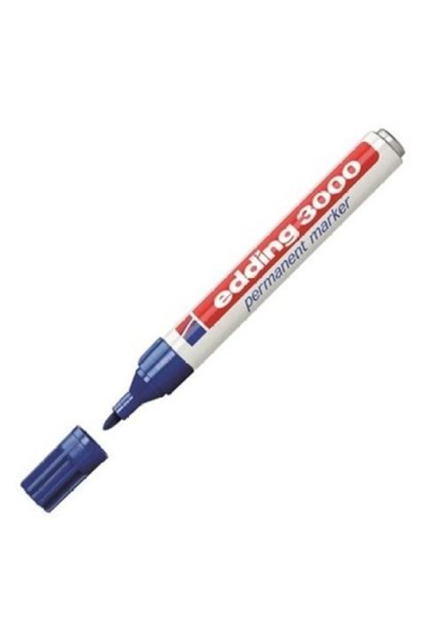 3K Edding Permanent Markör E 3000 Mavi 10 Adet
