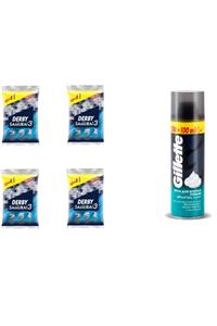 Derby Samurai 3 Tıraş Bıçağı 10 4 Poşet X 4 Paket Gillette Tras Kop.300ml