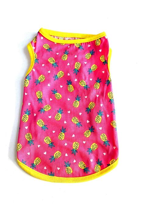 DOGİ&DOG Küçük Irk Ananas Kedi Köpek Atleti (1-10kg)