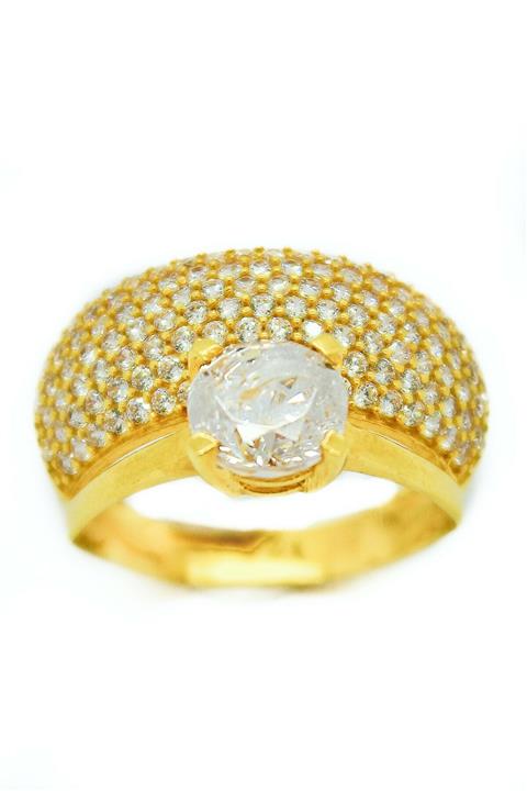 CiGOLD 22 Ayar Alyanslı Tektas  Yu zu k 17k2yzk0582054906