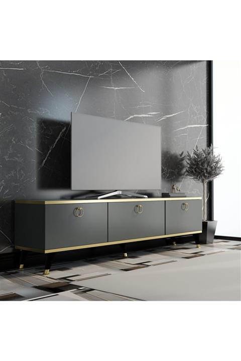 MOBİLYA GEZEGENİ Antrasit Dolaplı Tv Ünitesi