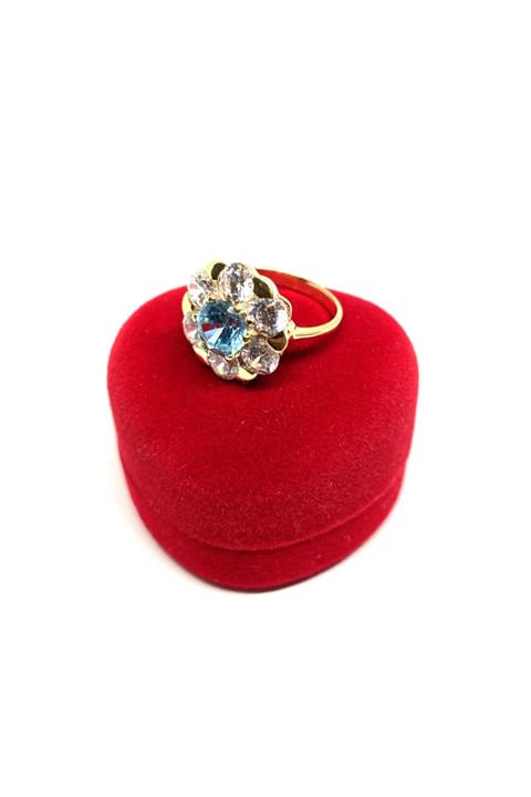 Gürler Kuyumculuk Renkli Taşlı Tektaş Beştaş Elit Baget Altın Yüzükler - Ky0307