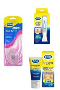 Scholl Açık Ayakkabılar Için Tabanlık 35 - 40.5 Arası +Tırnak Mantarı Kiti+ Topuk Çatlak Kremi