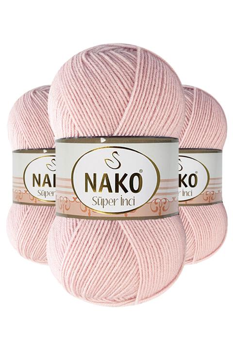 NAKO Süper Inci 1479 (PEMBELİ PUDRA) El Örgü Ipi/yünü 1 Adet