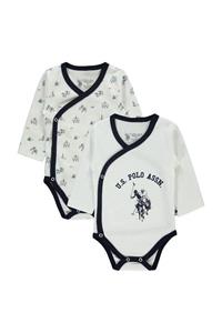 U.S. Polo Assn. U.s. Polo Assn Lisanslı Krem Bebek 2'li Body Zıbın