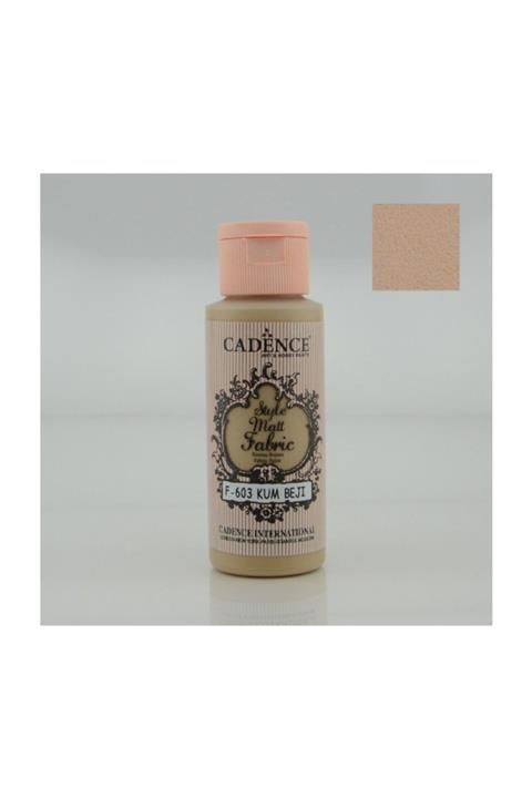 Cadence Style Matt Fabric Kumaş Boyası 603 Kum Beji 59 ml
