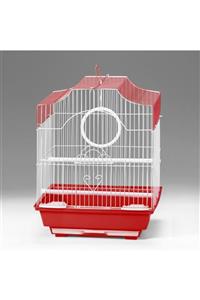 Qh Pet Cage Qh Pet Kuş Kafesi 30x23x39 Cm Kırmızı Kanarya Muhabbet Kuşu Için