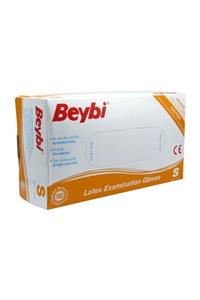 Beybi (5 Paket) Latex Pudralı Muayene Eldiveni Lateks 100'lü (s) Small