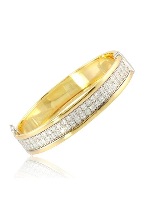 emek mücevher Altın Taşlı Kelepçe Bilezik