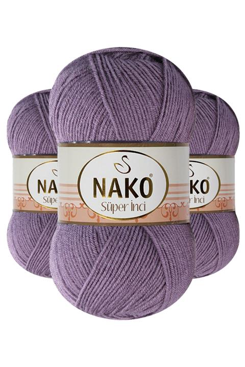 NAKO Süper Inci 6684 (AÇIK MÜRDÜM) El Örgü Ipi/yünü 1 Adet