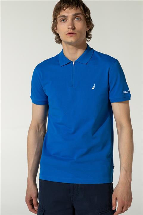 Nautica Erkek Mavi Slim Fit Polo K01012T