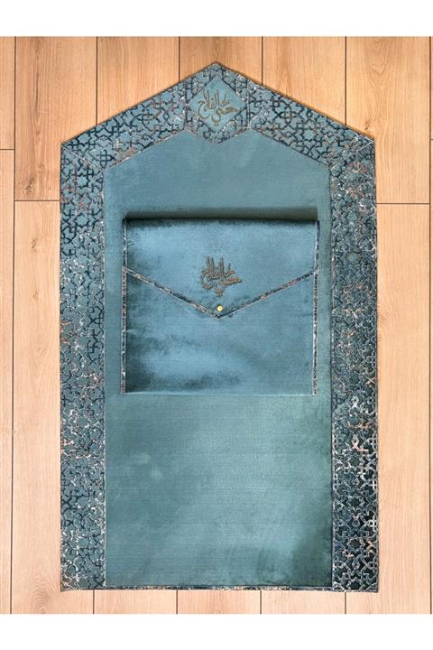 Creativehome Ottoman Turkuaz Seccade Ve Çantası