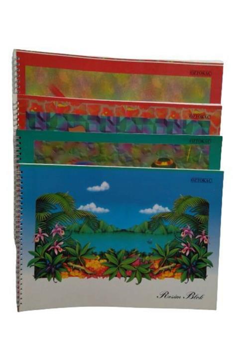 öztokaç 25 X 35 Spiralli 15 Yaprak 120gr  Resim Defteri ( 1 Adet )