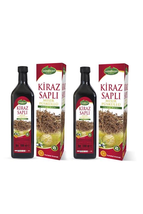 Mindivan Kiraz Sapı Mısır Püskülü Detox Suyu 1l X 2 Adet