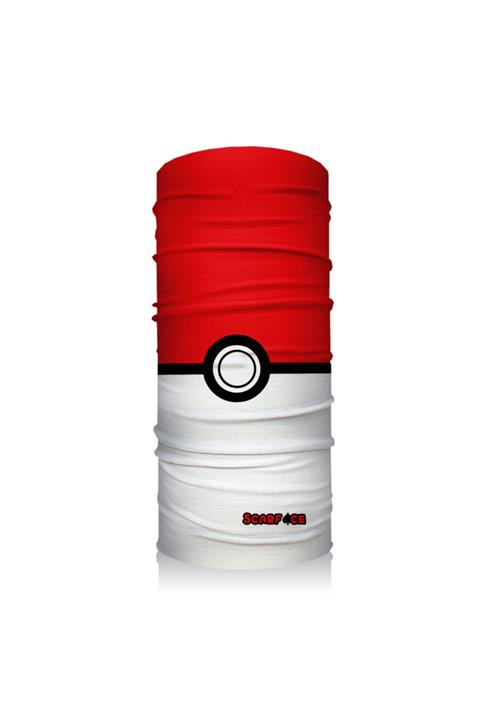 ScarfAce Bandana Pokeball - Fonksiyonel Bandana/boyunluk