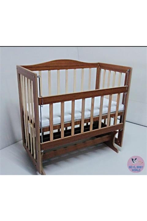 SEVİL BABY WORLD Boyasız Doğal Anne Yanı Beşik-Kademeli Beşik