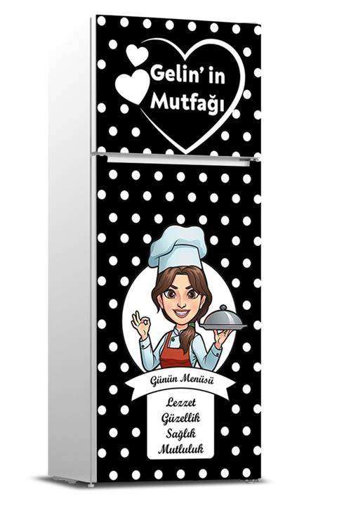 Tilki Dünyası Buzdolabı Kapağı Kaplama Sticker 0295