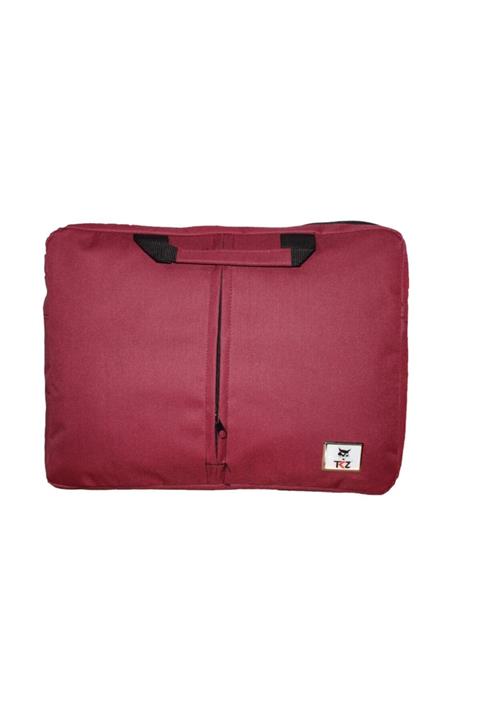 TKZ Cat-01 Bordo Dikişli Su Geçirmez Askılı Notebook Çantası