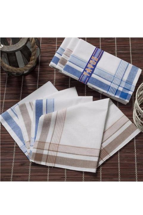 BBB Unisex Beyaz 39x39 cm 12 Adet Kumaş Mendil