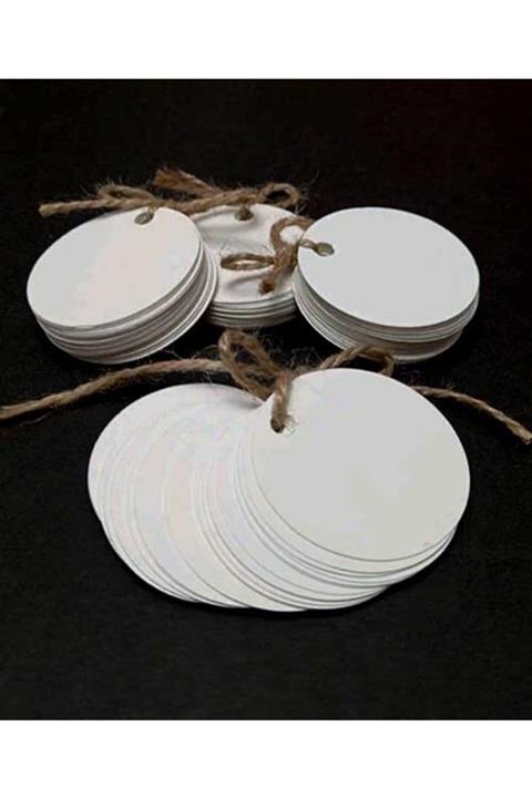 Vice Fiyat Hediye Etiketi  Yuvarlak 100 Adet 5 cm