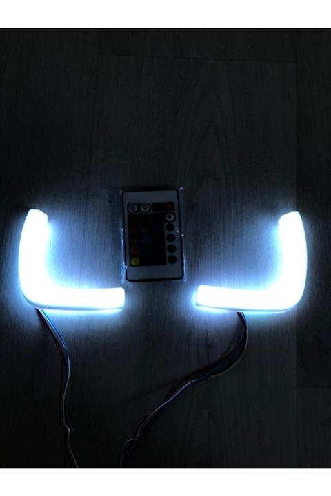 GENÇ GARAJ Gpower Dom L Tipi 120 Mm16 Renk Kumandalı Rgb Far Içi Angel Led