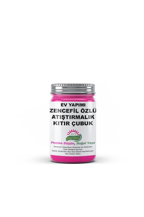 SPANA Zencefil Özlü Atıştırmalık Kıtır Çubuk Ev Yapımı Katkısız 220gr