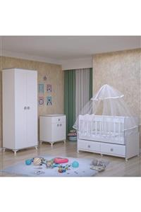 Garaj Home Elegant Yıldız 2 Kapaklı Bebek Odası Takımı