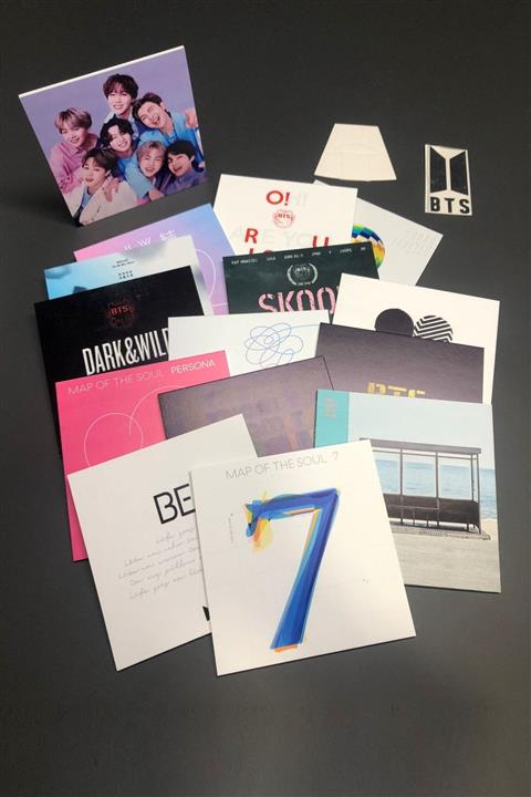 Dakik Maket Adam Bts Baskılı Albüm Kartları Dekor Ve Hediyelik 15 Adet Kart