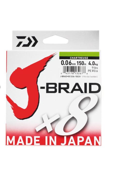 DAIWA J-braid 8b Chartreuse 150m Ip Misina