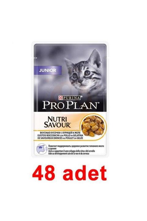 Proplan Junior Tavuklu Pouch Yavru Kedi Konservesi 85 g 48 Adet