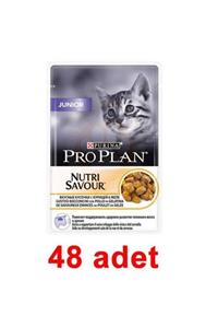 Proplan Junior Tavuklu Pouch Yavru Kedi Konservesi 85 g 48 Adet