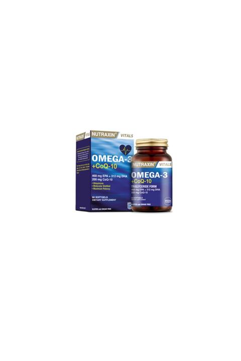 Nutraxin Koenzim Q10 Içeren Balık Yağı - Omega-3 +coq-10 60 Yumuşak Kapsül