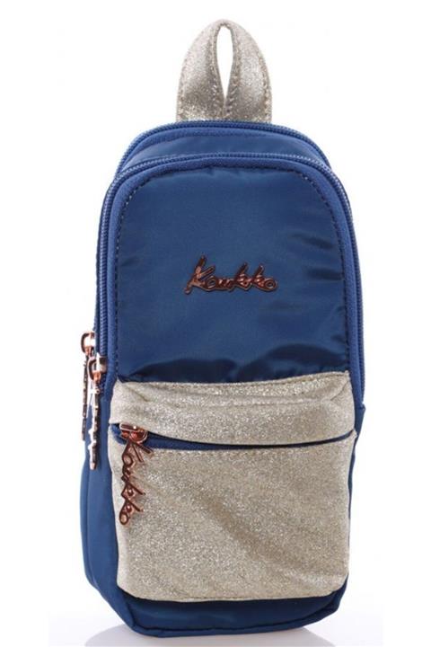 KAUKKO Shine Junior Bag Simli Lacivert Kalem Çantası