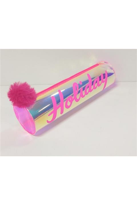 Taros Hologramlı Silindir Kalemlik Pembe 4052