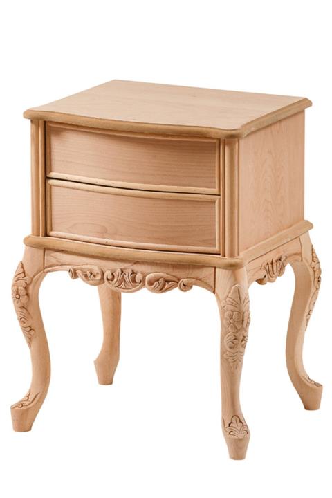 Borsa Mobilya Barcelona Oymalı Telefonluk Ham Ahşap Boyasız