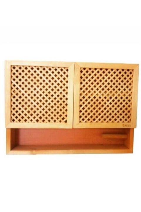 GUDYWOOD Banyo Dolabı,makina Üstü Dolabı,kiler Dolabı,çok Amaçlı Dolabı Masif Ahşap Retro Rustik Terek Ayous