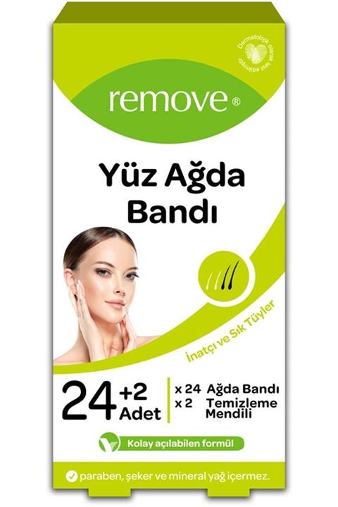 remove : Inatçı Ve Sık Tüyler Yüz Ağda Bandı 24'lü