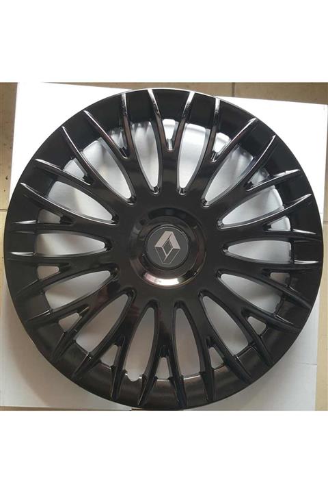 Avsaroto Renault Clio 2 14'' Inç Piano Black Parlak Siyah 4lü Set Jant Kapağı