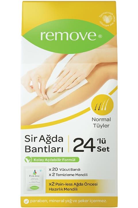 remove Sir Ağda Bantları 24'lü Set  Normal Tüyler