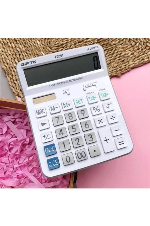 Gıpta 12 Haneli Masa Tipi Hesap Makinası F3051