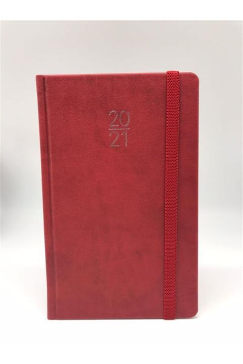 Gıpta 2021 13x21 Kırmızı Günlük Ajanda 139-zr-05