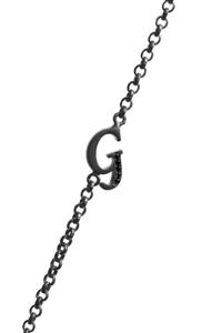 Agora Pırlanta Unisex Black Diamond G Harfi Siyah Pırlanta Bileklik