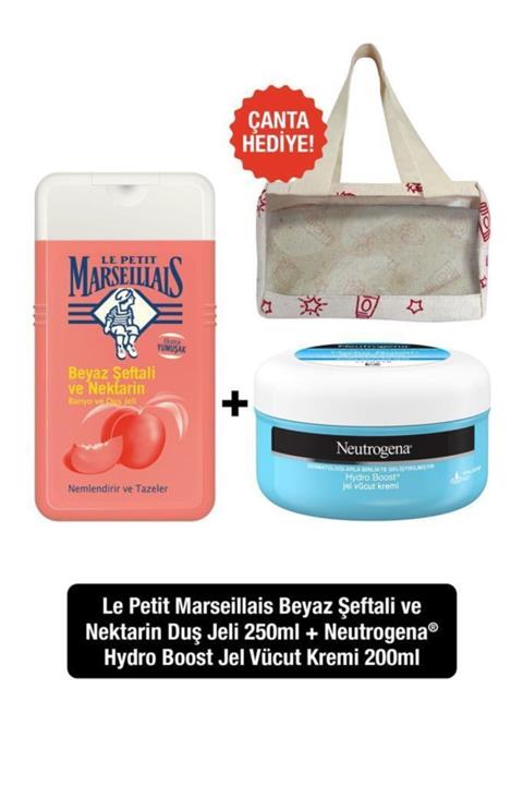 Le Petit Marseillais Beyaz Şeftali Ve Nektarin Duş Jeli 250ml+neutrogena Hydro Boost Kavanoz Krem 20