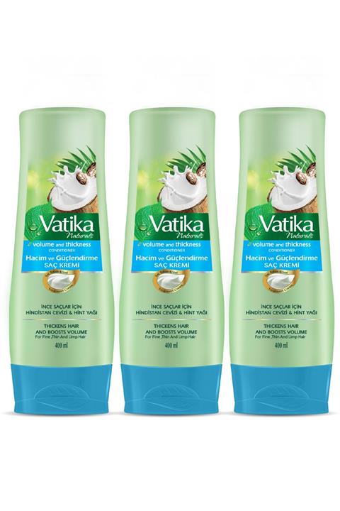 Vatika Saç Kremi Hindistan Cevizi 400 ml X3